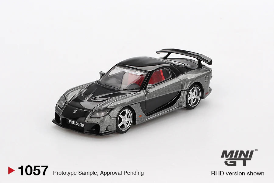 Mini GT Mazda RX-7 VeilSide Fortune7 Grey (1057) (1:64 Scale)