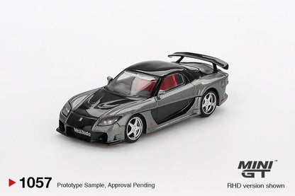 Mini GT Mazda RX-7 VeilSide Fortune7 Grey (1057) (1:64 Scale)