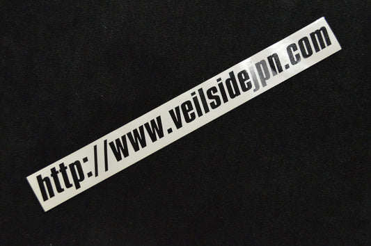 VeilSide http://veilsidejpn.com URL Sticker - 38×420㎜ - Black